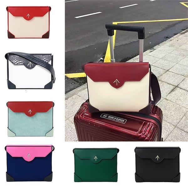 leather niche ins women's single shoulder square contrast mark bag purse
