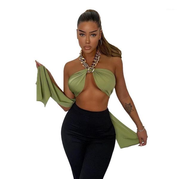 camisoles & tanks metal chain ladies strappy halterneck straps and neck vest women tube underwear crop, Black;white
camisoles & tanks metal chain ladies strappy halterneck straps and neck vest women tube underwear crop, Black;white