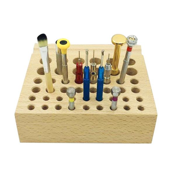 repair tools & kits 46 holes 7/9/15mm wooden screwdriver display holder tweezer organizer for watch clock tool rack
repair tools & kits 46 holes 7/9/15mm wooden screwdriver display holder tweezer organizer for watch clock tool rack
