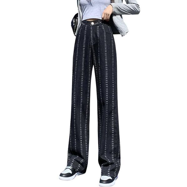 women's jeans autumn women streetwear loose wide leg straight pants cotton vintage striped print fashion denim trousers ins, Blue
women's jeans autumn women streetwear loose wide leg straight pants cotton vintage striped print fashion denim trousers ins, Blue
