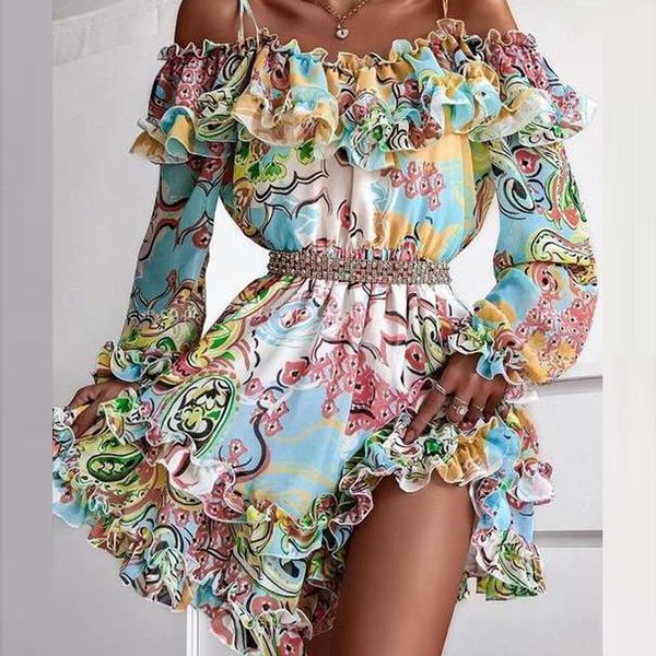 casual dresses off-the-shoulder printed ruffled long-sleeved banquet mini skirt 2021 spring and summer one-line office, Black;gray
casual dresses off-the-shoulder printed ruffled long-sleeved banquet mini skirt 2021 spring and summer one-line office, Black;gray