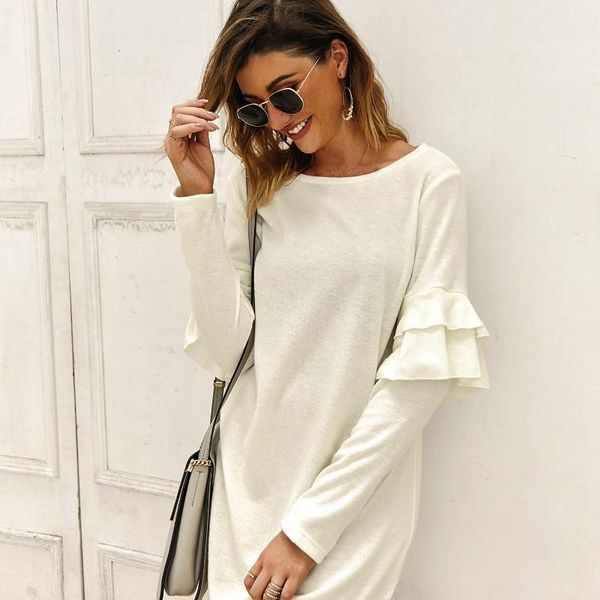2021 autumn winter knitted sweater dress o-neck dresses white midi wrap dress femme robe fashion casual women vestido invierno, Black;gray
2021 autumn winter knitted sweater dress o-neck dresses white midi wrap dress femme robe fashion casual women vestido invierno, Black;gray