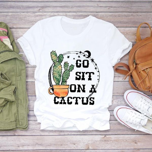 women cartoon cactus letter plant cute 90s fashion ladies print lady t-shirts womens graphic t shirt female tee t-shirt, White
women cartoon cactus letter plant cute 90s fashion ladies print lady t-shirts womens graphic t shirt female tee t-shirt, White