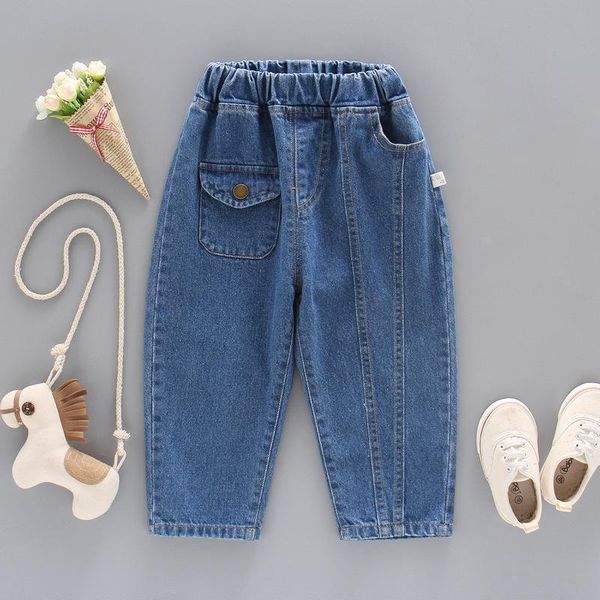 jeans baby boys summer elastic waist kids denim pants casual pocket children solid toddler drop, Blue
jeans baby boys summer elastic waist kids denim pants casual pocket children solid toddler drop, Blue
