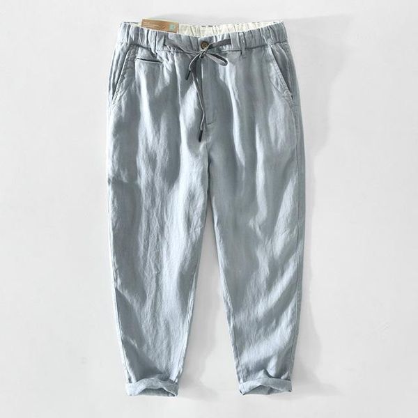men's pants spring summer men pure linen cargo trouser casual thin mid waist drawstring breathable loose, Black
men's pants spring summer men pure linen cargo trouser casual thin mid waist drawstring breathable loose, Black