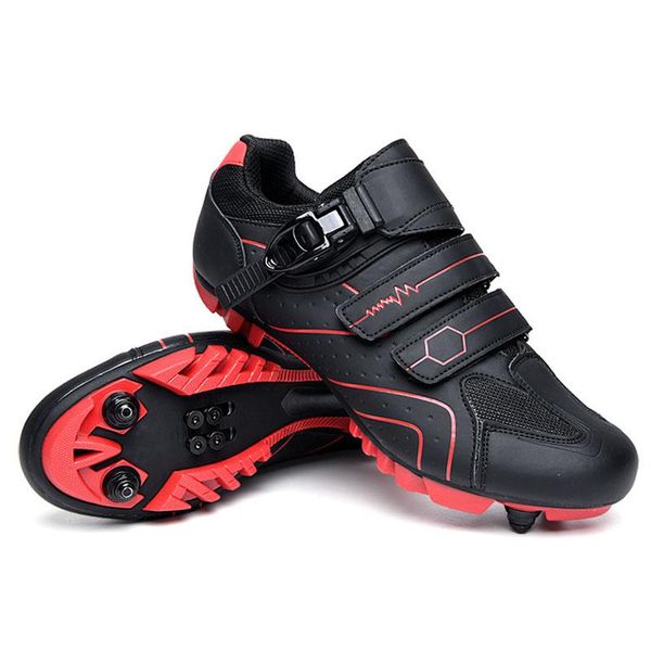 cycling footwear men mountain road shoes with cleats and pedals bike riding breathable mositureproof straps, Black 
cycling footwear men mountain road shoes with cleats and pedals bike riding breathable mositureproof straps, Black
