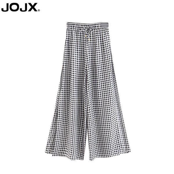 women's pants & capris jojx 2021 fashion women trousers vintage lattice high waist wide leg split bow trouser loose casual party, Black;white
women's pants & capris jojx 2021 fashion women trousers vintage lattice high waist wide leg split bow trouser loose casual party, Black;white