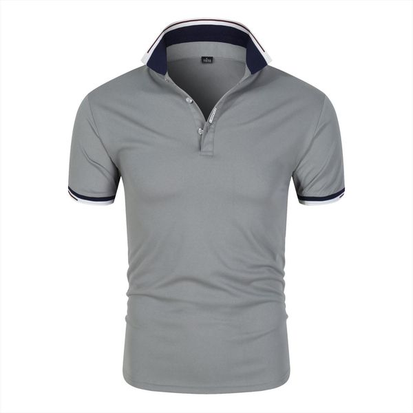 shirt summer short sleeve mens polos turn over collar slim casual breathable solid color business easy to match, White;black
shirt summer short sleeve mens polos turn over collar slim casual breathable solid color business easy to match, White;black