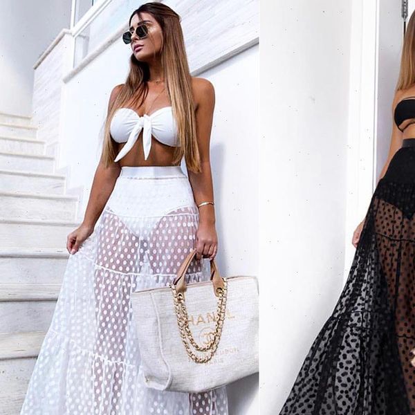 dot printed high waist skirt new see through summer fashion skirts transparent long maxi skirts ball gown tulle skirt, Black
dot printed high waist skirt new see through summer fashion skirts transparent long maxi skirts ball gown tulle skirt, Black