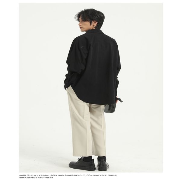 2021 autumn new fashion casual korean version loose texture solid color all-match shirt jacket men e4vh, White;black
2021 autumn new fashion casual korean version loose texture solid color all-match shirt jacket men e4vh, White;black