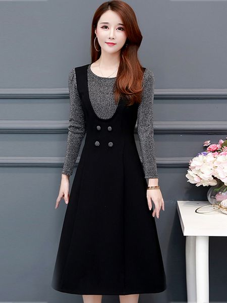 2021 new women clothes spring long sleeve elegant plus size women's es vintage vestido 407-2959 kj4290 4zlw, Black;gray
2021 new women clothes spring long sleeve elegant plus size women's es vintage vestido 407-2959 kj4290 4zlw, Black;gray