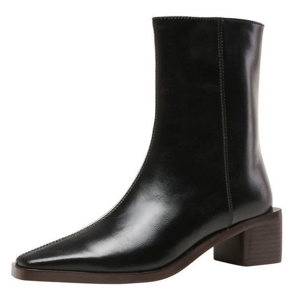 boots square toe thick heels women ankle concise mature stretch office ladies casual autumn winter shoes woman, Black
boots square toe thick heels women ankle concise mature stretch office ladies casual autumn winter shoes woman, Black