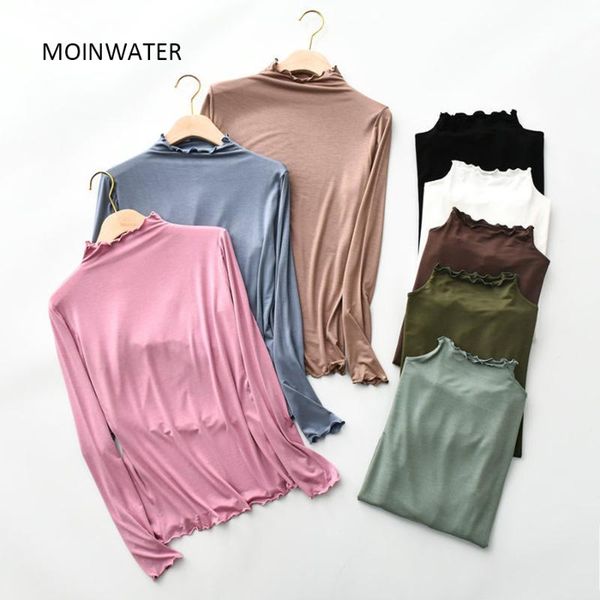 moinwater women new long sleeve tshirts lady modal thin base tees female casual soft t-shirt mlt2027, White
moinwater women new long sleeve tshirts lady modal thin base tees female casual soft t-shirt mlt2027, White