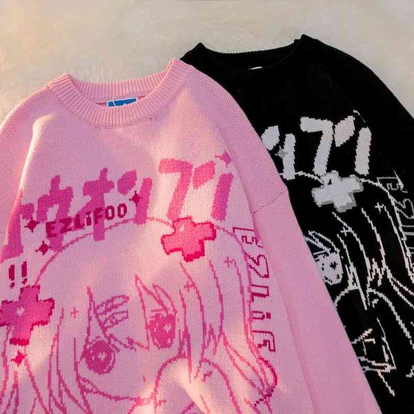 women's sweaters shirt, neck in tightly knit animal sweatshirt, female thick winter, casual pullovers, of large loose-fitting y2k swea, White;black
women's sweaters shirt, neck in tightly knit animal sweatshirt, female thick winter, casual pullovers, of large loose-fitting y2k swea, White;black