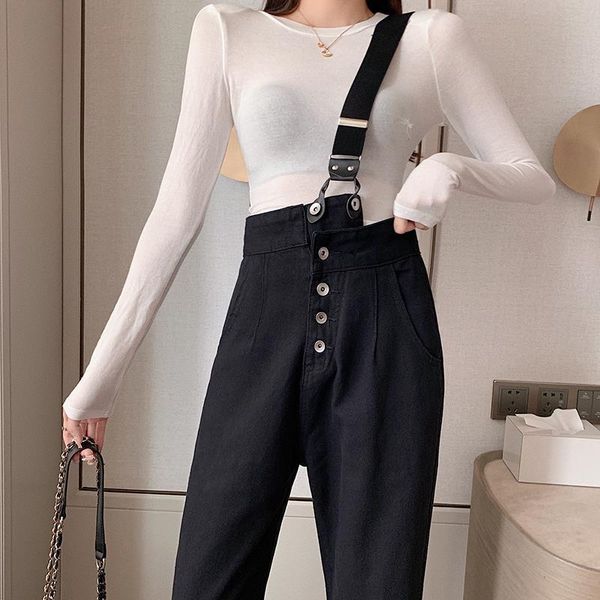 women's jeans woman pants plus size shoulder bag casual denim suspender loose trousers pantalones vaqueros mujer, Blue
women's jeans woman pants plus size shoulder bag casual denim suspender loose trousers pantalones vaqueros mujer, Blue