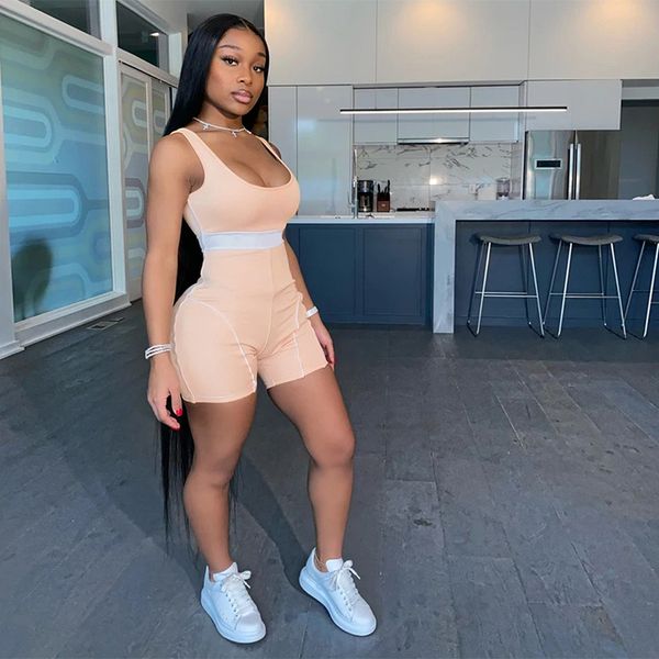 bodycon playsuit 2021 new body summer clothes one piece club outfits sports fitness rompers womens jumpsuit shorts, Black;white
bodycon playsuit 2021 new body summer clothes one piece club outfits sports fitness rompers womens jumpsuit shorts, Black;white