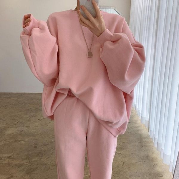 women's two piece pants autumn solid sportswear trouser suits clothing 2 sets tracksuit female outfit purple pullover sweatshirt jogger, White
women's two piece pants autumn solid sportswear trouser suits clothing 2 sets tracksuit female outfit purple pullover sweatshirt jogger, White