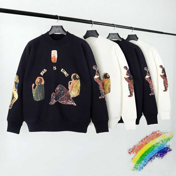 jesus is king crewneck sweatshirts men women sunday foaming printing service west hoodie q0831, Black
jesus is king crewneck sweatshirts men women sunday foaming printing service west hoodie q0831, Black