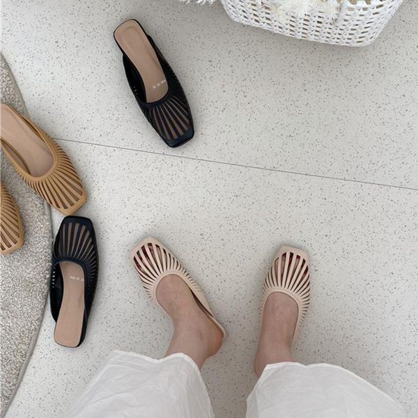 slippers autumn women slipper fashion hollow out design ladies sandal shoes round toe slip on mules flat heel casual outdoor slides, Black
slippers autumn women slipper fashion hollow out design ladies sandal shoes round toe slip on mules flat heel casual outdoor slides, Black