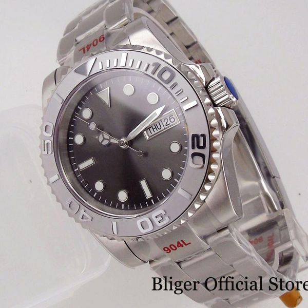 wristwatches business nologo 24 jewels nh36a selfwinding men watch grey insert glide lock oyster bracelet sunburst dial screw crown, Slivery;brown
wristwatches business nologo 24 jewels nh36a selfwinding men watch grey insert glide lock oyster bracelet sunburst dial screw crown, Slivery;brown