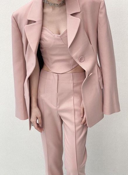 women's two piece pants 2021 autumn luxury suits women pink blazer jacket with vest ladies ol 3 sets ddxgz2 10.17, White
women's two piece pants 2021 autumn luxury suits women pink blazer jacket with vest ladies ol 3 sets ddxgz2 10.17, White