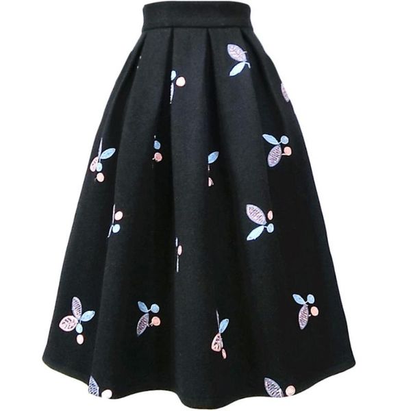 skirts autumn winter thick embroidered woolen umbrella skirt women high waist ball gown, Black
skirts autumn winter thick embroidered woolen umbrella skirt women high waist ball gown, Black