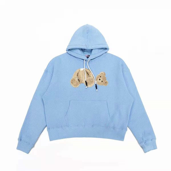 women long slevees hooded sweatshirt letter printed designer men rib knit cuff kangaroo pocket bear hoodie, Black
women long slevees hooded sweatshirt letter printed designer men rib knit cuff kangaroo pocket bear hoodie, Black