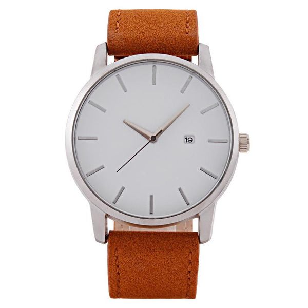 wristwatches export large dial leisure watch men's calendar belt quartz factory spot, Slivery;brown
wristwatches export large dial leisure watch men's calendar belt quartz factory spot, Slivery;brown