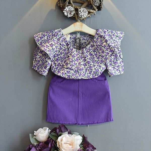baby girl clothes set summer toddler floral t shirt with purple high waist skirt 2pcs kids clothing suit, White
baby girl clothes set summer toddler floral t shirt with purple high waist skirt 2pcs kids clothing suit, White