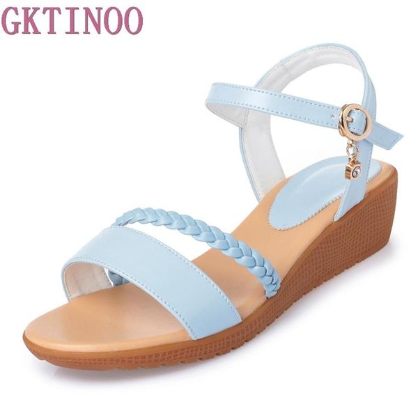 dress shoes gktinoo female sandals wedge platform leather ladies buckle high heels weave strap for women summer 35-43, Black
dress shoes gktinoo female sandals wedge platform leather ladies buckle high heels weave strap for women summer 35-43, Black
