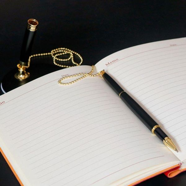 ballpoint pens f2ta classic metal pen secure chain attached base stand desk office counter signature stationery gift, Blue;orange
ballpoint pens f2ta classic metal pen secure chain attached base stand desk office counter signature stationery gift, Blue;orange