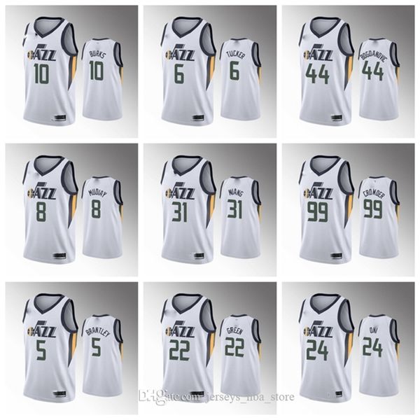 Utah\rJazz\rMen Mike Conley 90s White Basketball Jersey Donovan Mitchell Rudy Gobert Bojan Bogdanovic Clarkson Miye Oni Mudiay, Color12
Utah\rJazz\rMen Mike Conley 90s White Basketball Jersey Donovan Mitchell Rudy Gobert Bojan Bogdanovic Clarkson Miye Oni Mudiay, Color12