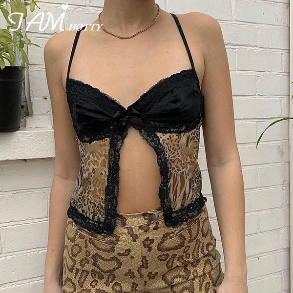 women's tanks & camis y2k leopard mesh corset women lace patchwork split party club cami spaghetti strap girls retro frill camisole, White
women's tanks & camis y2k leopard mesh corset women lace patchwork split party club cami spaghetti strap girls retro frill camisole, White