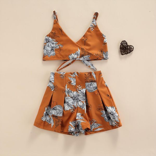 1 6y summer infant girls holiday clothes sets flowers printed strap sleeveless vest shorts 2pcs, White
1 6y summer infant girls holiday clothes sets flowers printed strap sleeveless vest shorts 2pcs, White