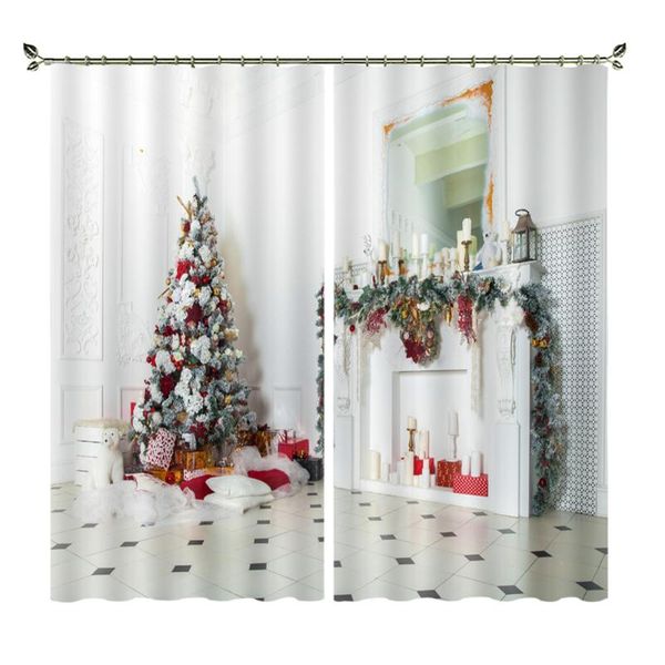 curtain & drapes ribbons on the fireplace and christmas tree digital printed brushed shading custom curtains
curtain & drapes ribbons on the fireplace and christmas tree digital printed brushed shading custom curtains