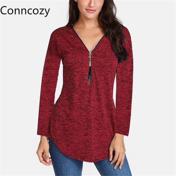 plus size spring t shirt zipper v neck cotton women casual solid color long sleeve t shirt ladies camisas mujer, White
plus size spring t shirt zipper v neck cotton women casual solid color long sleeve t shirt ladies camisas mujer, White