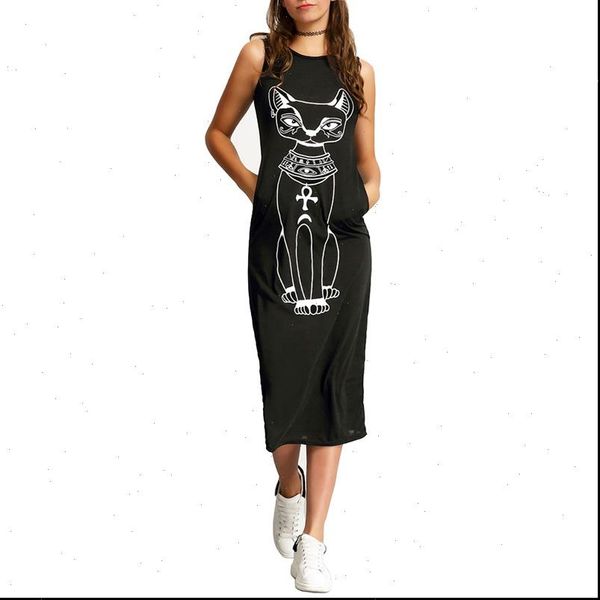 cat dress women casual elegant party beach boho vintage bodycon christmas black knitted cotton midi dresses plus size, Black;gray
cat dress women casual elegant party beach boho vintage bodycon christmas black knitted cotton midi dresses plus size, Black;gray