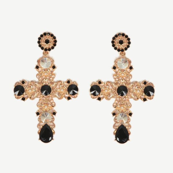 stud and american style cross earrings full of diamond fashion female exaggerated, Golden;silver
stud and american style cross earrings full of diamond fashion female exaggerated, Golden;silver