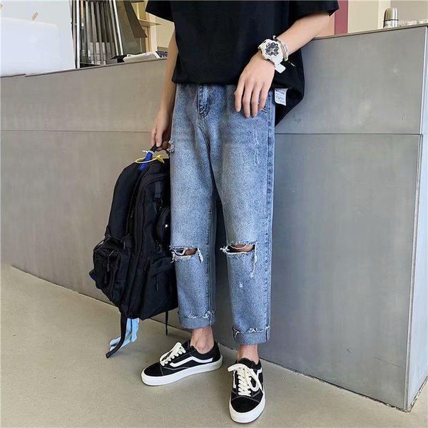 men's jeans wholesale 2021 denim trendy brand loose holes korean teenagers students retro harlan straight beggar harem pants1, Blue
men's jeans wholesale 2021 denim trendy brand loose holes korean teenagers students retro harlan straight beggar harem pants1, Blue