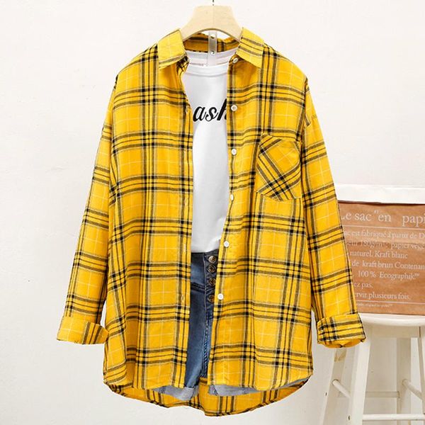 women's blouses & shirts foxmertor autumn cotton plaids women loose shirt 2021 fashion large size womens plaid clothing, White
women's blouses & shirts foxmertor autumn cotton plaids women loose shirt 2021 fashion large size womens plaid clothing, White