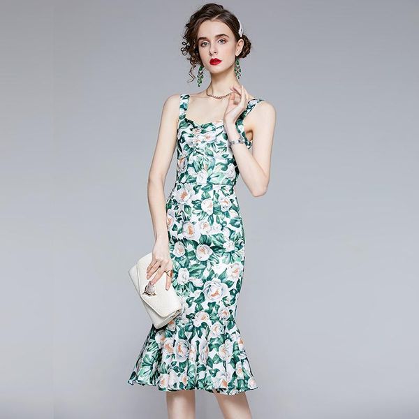 casual dresses summer bohemia spaghetti strap mermaid women floral print vintage sleeveless elegant sweet holiday midi dress, Black;gray
casual dresses summer bohemia spaghetti strap mermaid women floral print vintage sleeveless elegant sweet holiday midi dress, Black;gray
