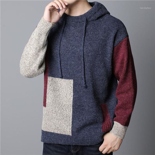 men's sweaters autumn winter thick men's hooded slim long-sleeved men jumper fashion casual knitted pullover mens clothes streetwe, White;black
men's sweaters autumn winter thick men's hooded slim long-sleeved men jumper fashion casual knitted pullover mens clothes streetwe, White;black