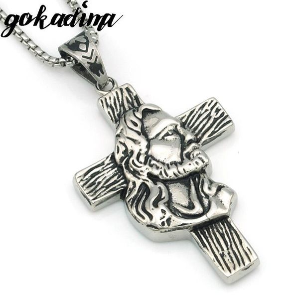 pendant necklaces gokadima fashion get together silver color stainless steel jesus cross men jewelry party gift necklace for man wp068
pendant necklaces gokadima fashion get together silver color stainless steel jesus cross men jewelry party gift necklace for man wp068