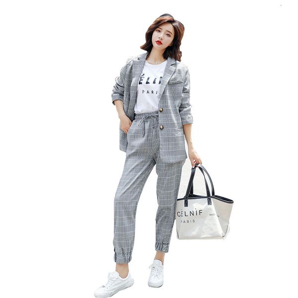 spring and fall into the new wild casual fashion temperament simple mouth beam nine pants occasional plaid suit of women two al190514 sets 9, White;black
spring and fall into the new wild casual fashion temperament simple mouth beam nine pants occasional plaid suit of women two al190514 sets 9, White;black