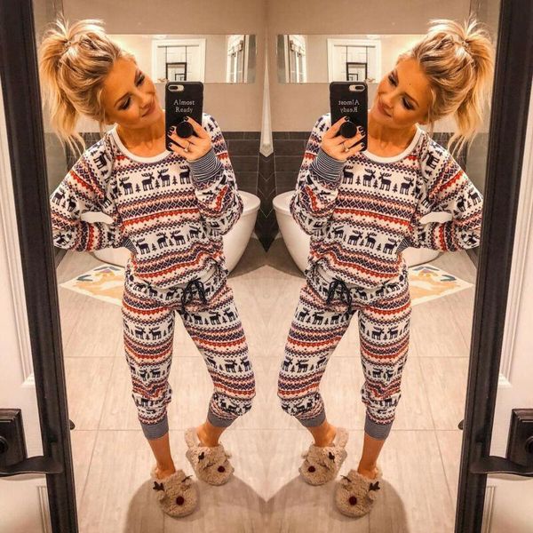 women christmas reindeer print pyjamas xmas nightwear pajamas pjs sleepewear set ladies pajama sets, Black;red
women christmas reindeer print pyjamas xmas nightwear pajamas pjs sleepewear set ladies pajama sets, Black;red