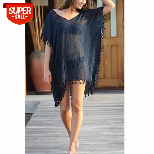 2019 new chiffon tassels beach wear women swimsuit cover up swimwear bathing suits summer mini dress loose solid pareo cover ups #vh9q, Black;gray
2019 new chiffon tassels beach wear women swimsuit cover up swimwear bathing suits summer mini dress loose solid pareo cover ups #vh9q, Black;gray