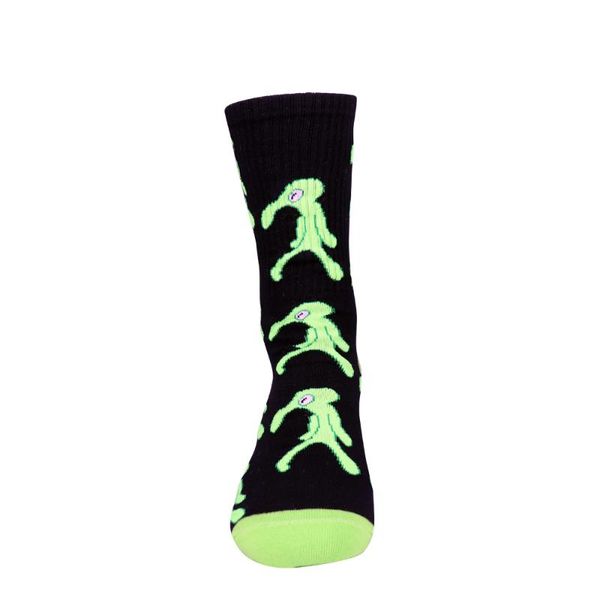 men's socks squidward boldandbrash painting bold and brash lukisan, Black