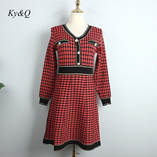 casual dresses runway vintage diamond v-neck dress 2021 autumn winter gold pocket long-sleeved high-waist knitted a-line midi clothes, Black;gray
casual dresses runway vintage diamond v-neck dress 2021 autumn winter gold pocket long-sleeved high-waist knitted a-line midi clothes, Black;gray