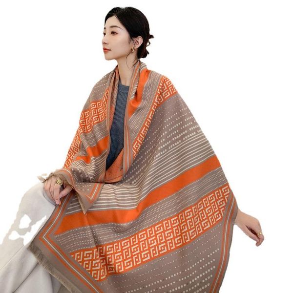 scarves scarf women winter wild korean version of the twill shawl double-sided thickened warm spring and autumn imitation cashmere, Blue;gray
scarves scarf women winter wild korean version of the twill shawl double-sided thickened warm spring and autumn imitation cashmere, Blue;gray