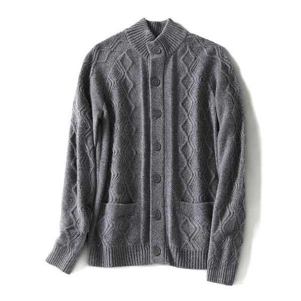 men's sweaters shuchan men thick winter 100% cashmere sweatercoat england style business autumn and single breasted o-neck, White;black
men's sweaters shuchan men thick winter 100% cashmere sweatercoat england style business autumn and single breasted o-neck, White;black